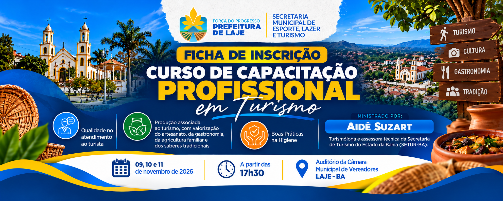 Curso de Capacitação Profissional em Turismo - Laje BA